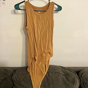 American Eagle Outfitters Tan Bodysuit